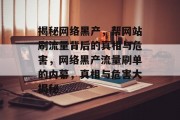 揭秘网络黑产，帮网站刷流量背后的真相与危害，网络黑产流量刷单的内幕，真相与危害大揭秘