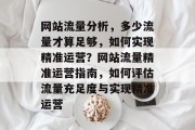 网站流量分析，多少流量才算足够，如何实现精准运营？网站流量精准运营指南，如何评估流量充足度与实现精准运营