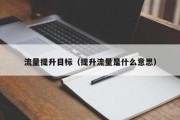 流量提升目标（提升流量是什么意思）