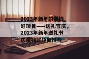 2023年新年的赚钱好项目——送礼节庆，2023年新年送礼节庆赚钱好项目推荐