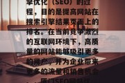 厦门SEO网站优化是一种对网站进行搜索引擎优化（SEO）的过程，目的是提高网站在搜索引擎结果页面上的排名。在当前竞争激烈的互联网环境下，高质量的网站能够吸引更多的用户，并为企业带来更多的流量和销售机会。，厦门SEO网站优化，提升品牌曝光度与客户获取