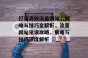 打造高效流量网站，策略与技巧全解析，流量网站建设攻略，策略与技巧深度解析