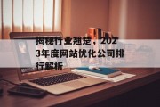 揭秘行业翘楚，2023年度网站优化公司排行解析