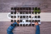 揭秘盗版网站的流量贡献者，我们如何无意中助长了盗版之风，无意助长盗版，揭秘盗版网站流量背后的真相