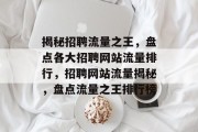 揭秘招聘流量之王，盘点各大招聘网站流量排行，招聘网站流量揭秘，盘点流量之王排行榜