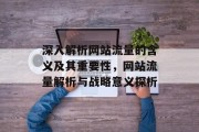 深入解析网站流量的含义及其重要性，网站流量解析与战略意义探析