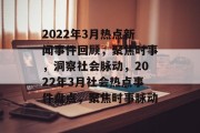 2022年3月热点新闻事件回顾，聚焦时事，洞察社会脉动，2022年3月社会热点事件盘点，聚焦时事脉动