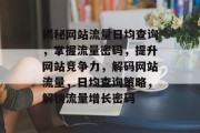 揭秘网站流量日均查询，掌握流量密码，提升网站竞争力，解码网站流量，日均查询策略，解锁流量增长密码