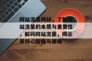 网站流量揭秘，了解网站流量的本质与重要性，解码网站流量，揭示其核心价值与策略
