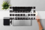 用流量登网站，高效便捷的互联网新趋势，流量驱动新潮流，高效便捷的互联网网站访问方式