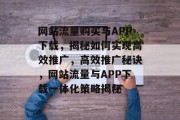 网站流量购买与APP下载，揭秘如何实现高效推广，高效推广秘诀，网站流量与APP下载一体化策略揭秘