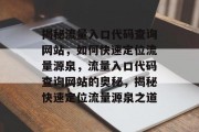 揭秘流量入口代码查询网站，如何快速定位流量源泉，流量入口代码查询网站的奥秘，揭秘快速定位流量源泉之道