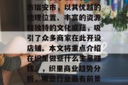 织里镇位于浙江省温州市瑞安市，以其优越的地理位置、丰富的资源和独特的文化底蕴，吸引了众多商家在此开设店铺。本文将重点介绍在织里做些什么生意赚钱。，织里商业趋势分析，哪些行业最有前景?