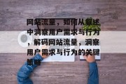 网站流量，如何从叙述中洞察用户需求与行为，解码网站流量，洞察用户需求与行为的关键策略