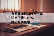 东易日盛最新股东户数环比下降9.09% 筹码趋向集中