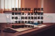 流量拍卖网站，网络流量新玩法，企业营销新利器，网络流量新革命，流量拍卖网站，企业营销利器大揭秘