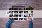 网站收流量，五大策略助你实现高效引流，网站流量倍增，五大高效引流策略全解析