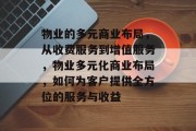 物业的多元商业布局,从收费服务到增值服务,物业多元化商业布局,如何为客户提供全方位的服务与收益 物业的多元商业布局,从收费服务到增值服务,物业多元化商业布局,如何为客户提供全方位的服务与收益