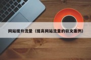 网站提升流量（提高网站流量的软文案例）