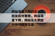 网站流量下降的五大原因及应对策略，网站流量下降，揭秘五大原因与有效应对之道