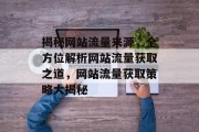 揭秘网站流量来源，全方位解析网站流量获取之道，网站流量获取策略大揭秘