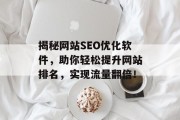 揭秘网站SEO优化软件，助你轻松提升网站排名，实现流量翻倍！