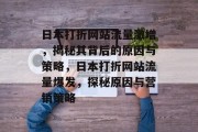 日本打折网站流量激增，揭秘其背后的原因与策略，日本打折网站流量爆发，探秘原因与营销策略