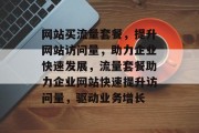 网站买流量套餐，提升网站访问量，助力企业快速发展，流量套餐助力企业网站快速提升访问量，驱动业务增长