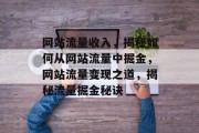 网站流量收入，揭秘如何从网站流量中掘金，网站流量变现之道，揭秘流量掘金秘诀