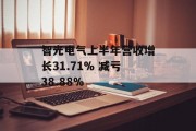 智光电气上半年营收增长31.71% 减亏38.88%
