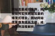 网站流量成功案例，揭秘如何实现网站流量的爆发式增长，揭秘网站流量爆发增长之道，成功案例深度解析