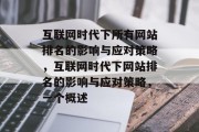 互联网时代下所有网站排名的影响与应对策略，互联网时代下网站排名的影响与应对策略，一个概述