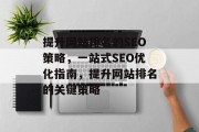 提升网站排名的SEO策略，一站式SEO优化指南，提升网站排名的关键策略