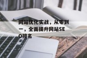 网站优化实战，从零到一，全面提升网站SEO排名