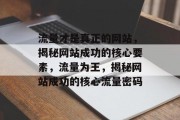 流量才是真正的网站，揭秘网站成功的核心要素，流量为王，揭秘网站成功的核心流量密码