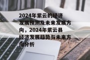 2024年紫云的经济发展预测及未来发展方向，2024年紫云县经济发展趋势与未来方向分析