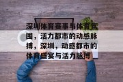 深圳体育赛事与体育氛围，活力都市的动感脉搏，深圳，动感都市的体育盛宴与活力脉搏