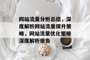 网站流量分析总结，深度解析网站流量提升策略，网站流量优化策略深度解析报告