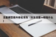 流量模型提升排名京东（京东流量m端指什么）