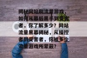 揭秘网站刷流量游戏，如何从幕后黑手到受害者，你了解多少？网站流量黑幕揭秘，从操控者到受害者，你被多少流量游戏所蒙蔽？