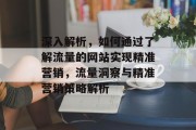 深入解析，如何通过了解流量的网站实现精准营销，流量洞察与精准营销策略解析