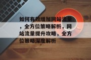 如何有效增加网站流量，全方位策略解析，网站流量提升攻略，全方位策略深度解析