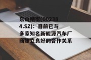 东山精密(002384.SZ)：目前已与多家知名新能源汽车厂商建立良好的合作关系