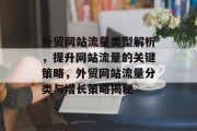 外贸网站流量类型解析，提升网站流量的关键策略，外贸网站流量分类与增长策略揭秘