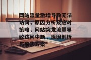 网站流量激增导致无法访问，原因分析及应对策略，网站突发流量导致访问中断，原因剖析与解决方案