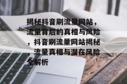 揭秘抖音刷流量网站，流量背后的真相与风险，抖音刷流量网站揭秘，流量真相与潜在风险全解析