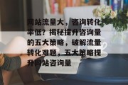 网站流量大，咨询转化率低？揭秘提升咨询量的五大策略，破解流量转化难题，五大策略提升网站咨询量
