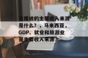 吉隆坡的主要收入来源是什么?,马来西亚,GDP、就业和旅游业是主要收入来源 吉隆坡的主要收入来源是什么?,马来西亚,GDP、就业和旅游业是主要收入来源