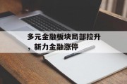 多元金融板块局部拉升，新力金融涨停