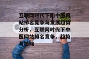 互联网时代下的中医网站排名竞争与发展趋势分析，互联网时代下中医网站排名竞争，趋势与策略